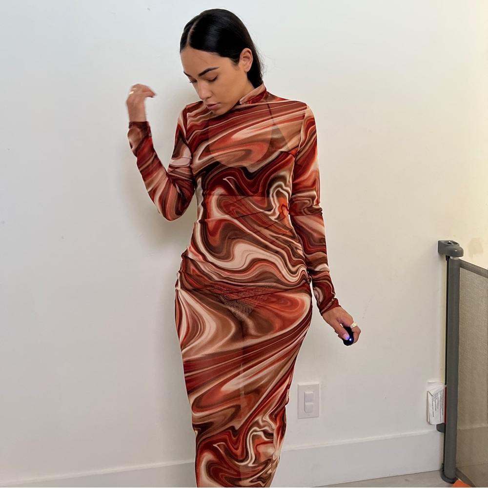 Kim shui vibes mesh dress